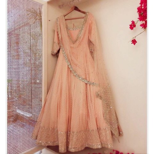 Ladies Embroidered Anarkali Suit, Size : XL