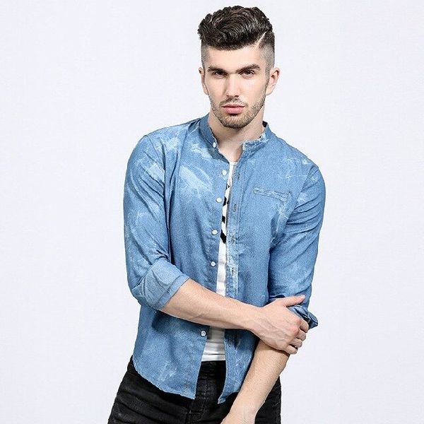 Blue Denim Full Sleeves Shirt|147024803