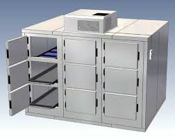 Non Polished MIld Steel mortuary chambers, for Hospital, Industrial Use, Voltage : 110-120v, 120-150v
