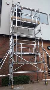 Non Polished Aluminum scaffold tower, for Construction, Industrial, Feature : Durable, Eco Friendly