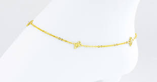 Non Polished Gold Anklets, Packaging Type : Plastic Box, Plastic Packet