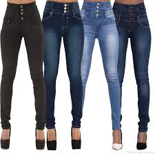 Plain Cotton ladies jeans, Size : M, XL, XXL