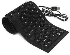Wired ABS Plastic flexible keyboard, for Computer, Laptops, Certification : CE Certified