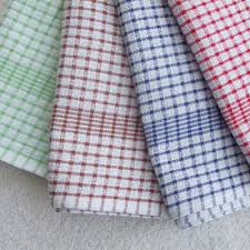 Bleached Cotton Kitchen Towel, Style : Dobby, Jacquard, Stripe