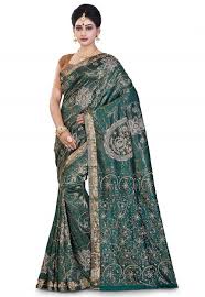 Checked Hand Embroidered Saree, Occasion : Bridal Wear, Casual Wear, Festival Wear, Party Wear, Wedding Wear