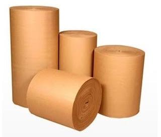 Plain Narrow Corrugated Roll, Color : Brown