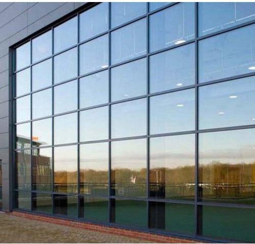 Polished Aluminium Glass Glazing, for Buildings, Complexes, Malls, Offices, Shape : Square, Rectangle