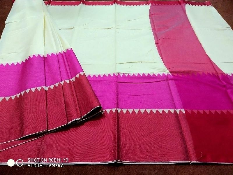 Cotton Saree Hand Work, for Dry Cleaning, Technics : Handloom