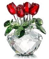 Crystal flowers, for Decoration, Feature : Attractive Design, Fine Finished, Good Artwork, Polished
