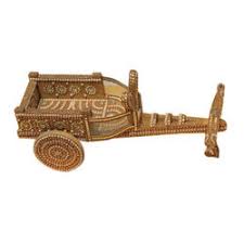 Brass Wooden Handicraft Bullock Cart, Style : Antique