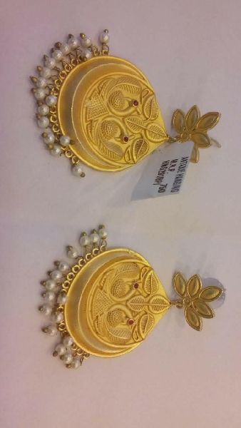Polished Gold earring set, Occasion : Part Wear, Weeding Wear