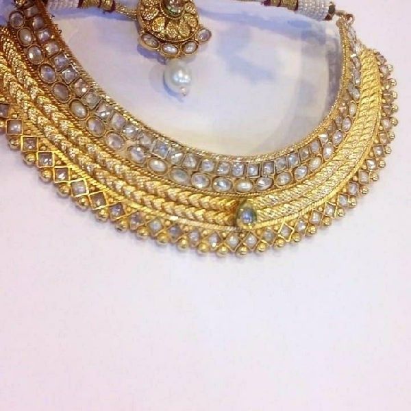 Golden artificial gold plated jewelry, for Home Use at Rs 700 / unit in ...