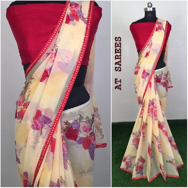 Georgette Printed Sarees