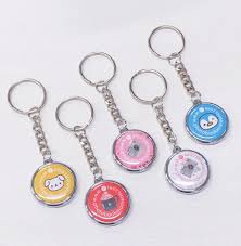 Plain Aluminum Non Polished keychain, Color : Black, Blue.Brown, Golden, Yellow