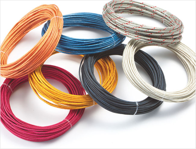 Fiberglass Coated Wire, Color : Natural, Red, Yellow, Blue, Black, Green