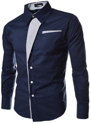 Long Sleeve Cotton Mens Designer Shirts, Size : L, XL, XXL, Pattern ...