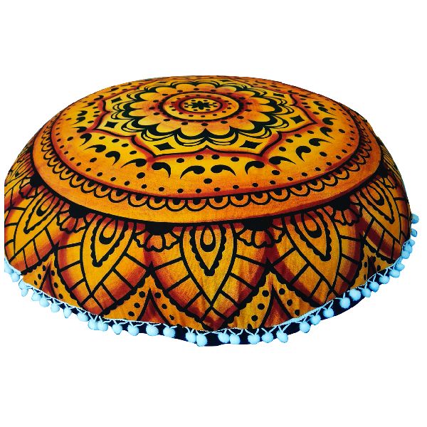 Brown Mandala Cushion Cover