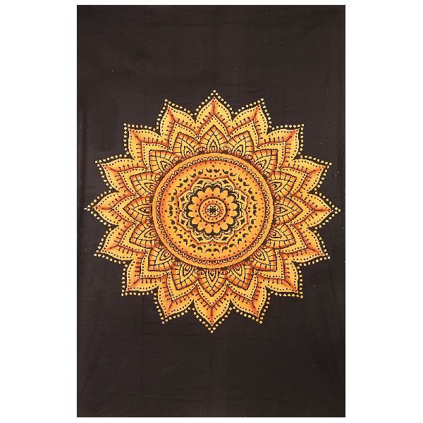 Exclusive Yellow  Cotton Wall Hanging Tapestry