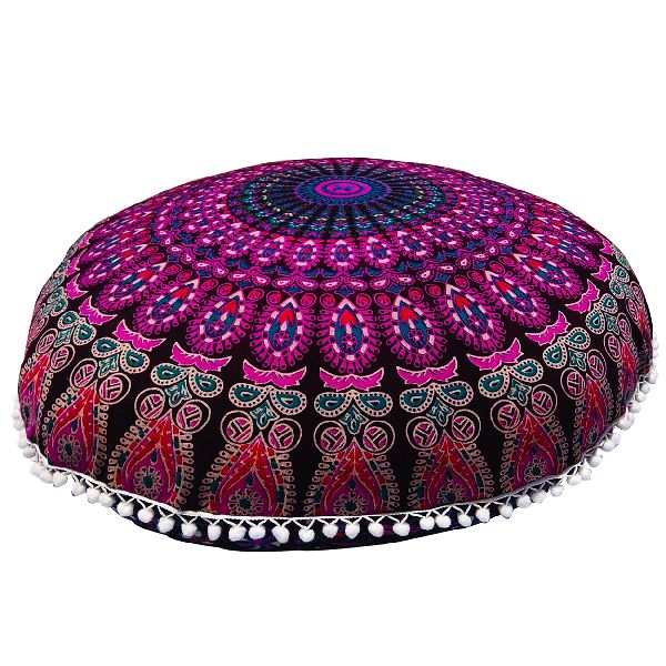 Pink Mandala Cushion Cover