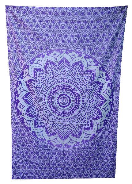 Purple Ombre Cotton Wall Hanging Tapestry, Feature : Anti Shrinkage, Colorful Pattern