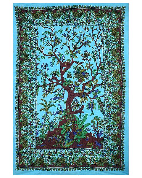 Tree of Life Tie Dye Cotton Wall Hanging Tapestry