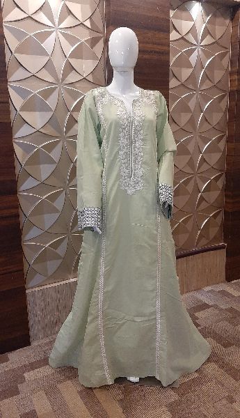 Plain kaftan dress