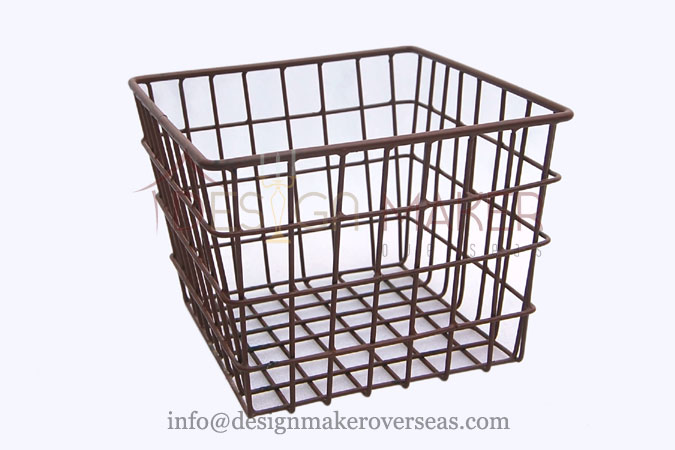 Iron Square Basket, for Home, Industrial, Kitchen, Feature : Easy To Carry, Superior Finish