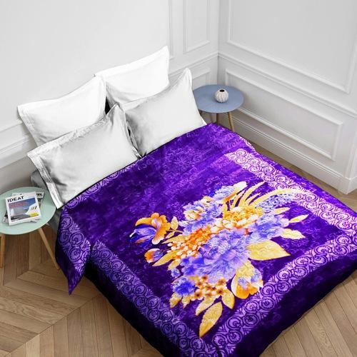 Polyster Printed Mink Blanket, for Double Bed, Single Bed, Technics : Handloom