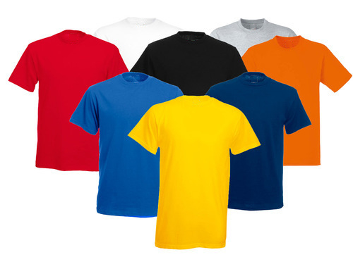 Half Sleeves Mens Fancy Round Neck T-Shirt, Size : L, XL, XXL