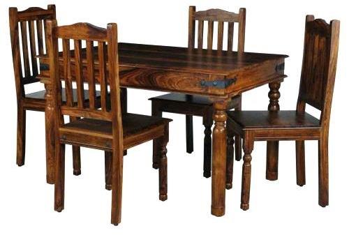Teak Wood Dining Table Set, Feature : Non Breakable