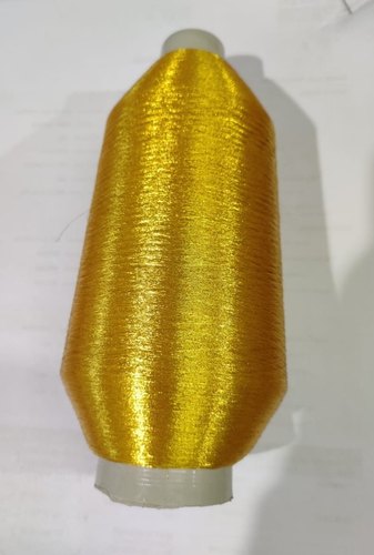 70 Denier Flora Gold Zari Thread, for Embroidery, Packaging Type : Cone