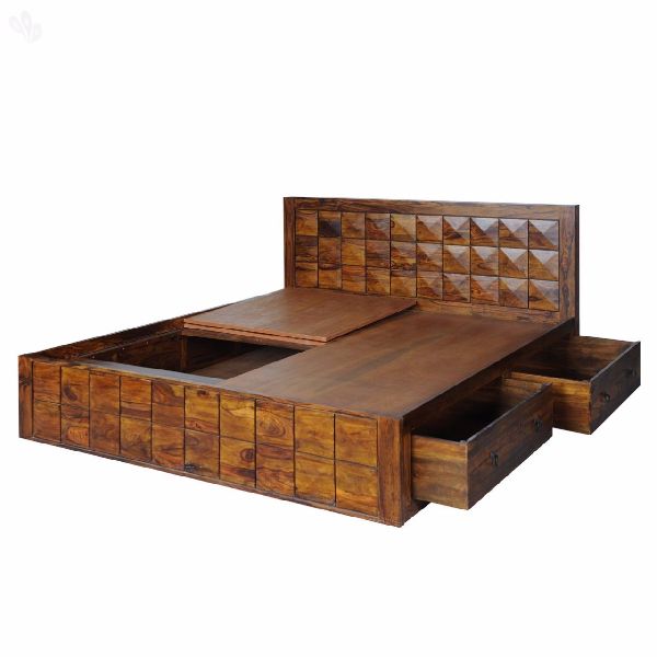 Wooden Polished double bed, Size : 6x6 6x5
