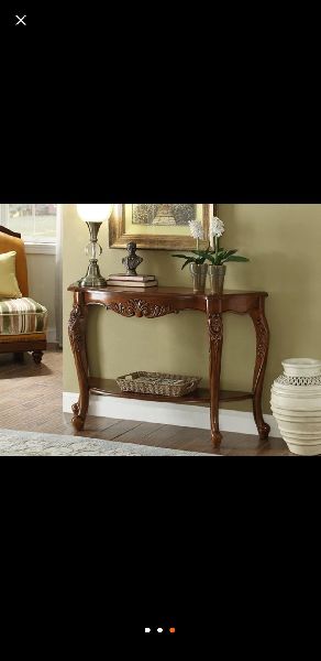 Wooden Console Table, Color : Brown