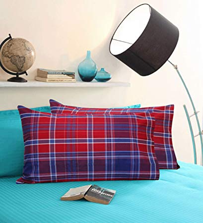 Rectangle Cotton Checkered Pillow Covers, For Home, Technics : Handloom