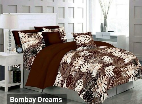 Leaves Printed Bed Sheet Set, Size : Multisizes