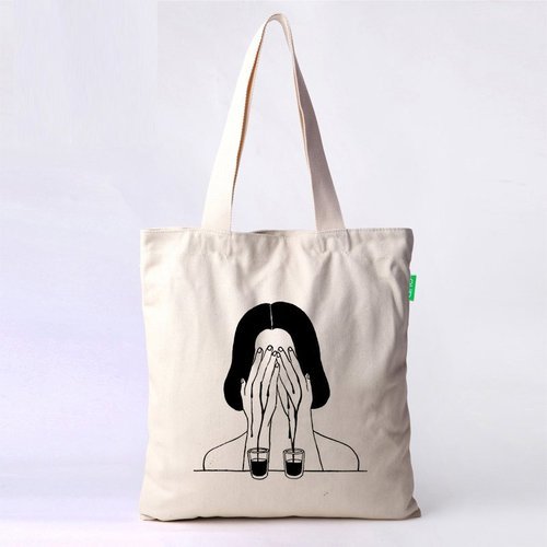 Cotton shoulder bag