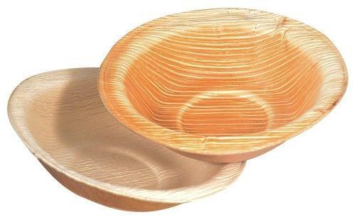Round Areca Leaf Bowl, for Serving Drink, Feature : Biodegradable, Disposable, Light Weight
