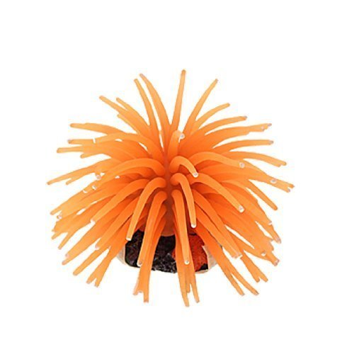 Aquarium Silicone Coral, Color : Orange