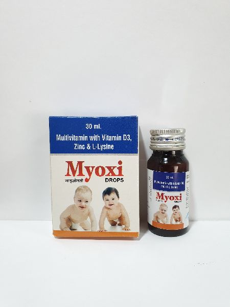 Synthetic Myoxi Drops 30ml, for Supplements Use, Certification : FSSAI Certified