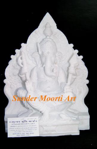 White Marble Ganesha Statues