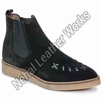 Saddled Creepers Black Woman Shoes Ankle Boots