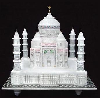 Harshit Exports Decorative Marble Taj Mahal, Color : White