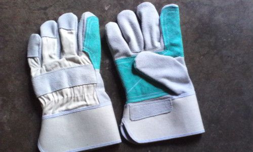Double Palm Leather Working Gloves, for Industrial, Size : Standard