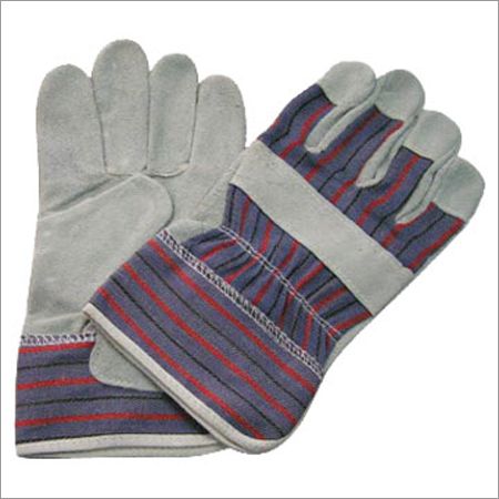 Single Palm Leather Working Gloves, Size : Standard