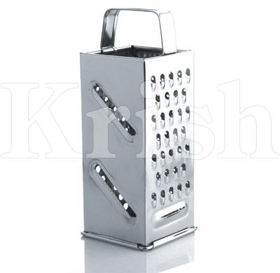 Rectangular Manual Stainless Steel 8 in 1 Grater, for Food Use, Color : Grey