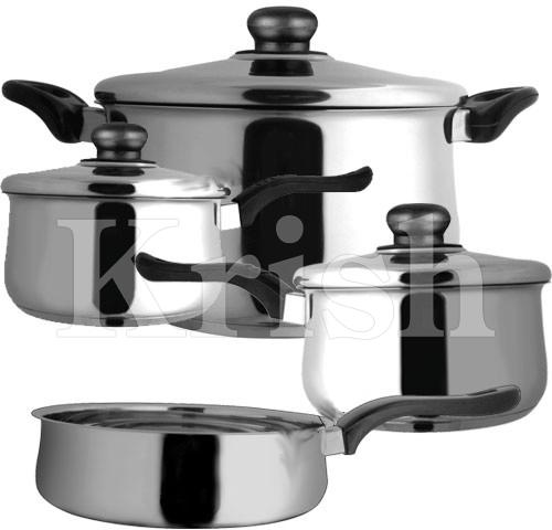 Belly Cookware Set With Bakelite Handle- 7 & 12 Pcs