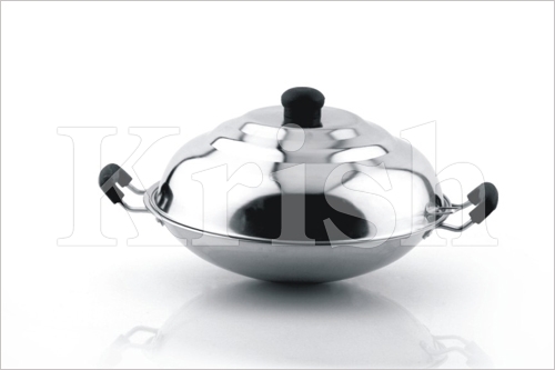 Chinese Wok with Dome Cover, for Covering The Food, Feature : Easy To Install, Excellent Strength, Fine Finishing