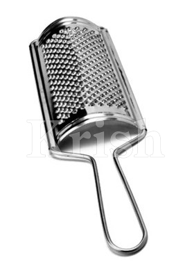 Silver Steel Calder INOX 18/C Small Cheese and Chocolate Grater 29 x 3.5 cm Dim 