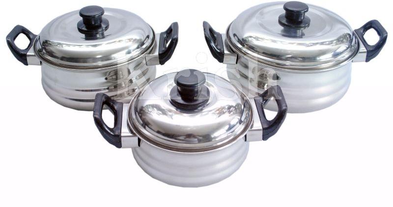 Deep Queen Dish Set With Bakelite Handle-4 Pcs