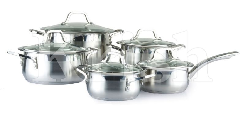 Encapsulated Classic Cookware set with steel Handles 7/8/10/12 Pcs set